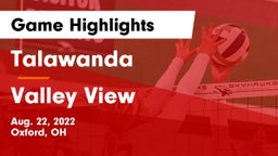 Talawanda  vs Valley View  Game Highlights - Aug. 22, 2022