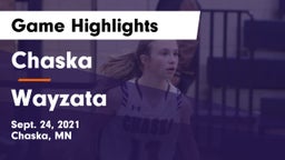 Chaska  vs Wayzata Game Highlights - Sept. 24, 2021