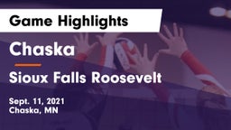 Chaska  vs Sioux Falls Roosevelt Game Highlights - Sept. 11, 2021