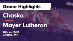 Chaska  vs Mayer Lutheran Game Highlights - Oct. 23, 2021