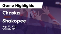Chaska  vs Shakopee  Game Highlights - Aug. 27, 2022
