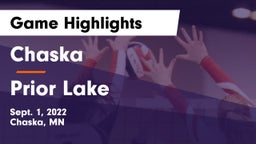 Chaska  vs Prior Lake  Game Highlights - Sept. 1, 2022