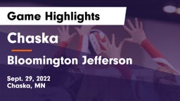 Chaska  vs Bloomington Jefferson  Game Highlights - Sept. 29, 2022