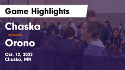 Chaska  vs Orono  Game Highlights - Oct. 12, 2022