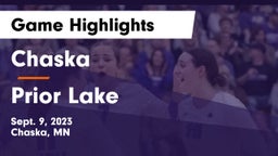 Chaska  vs Prior Lake  Game Highlights - Sept. 9, 2023