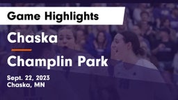 Chaska  vs Champlin Park  Game Highlights - Sept. 22, 2023