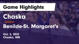 Chaska  vs Benilde-St. Margaret's  Game Highlights - Oct. 5, 2023