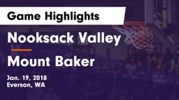 Nooksack Valley  vs Mount Baker  Game Highlights - Jan. 19, 2018