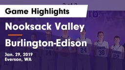 Nooksack Valley  vs Burlington-Edison  Game Highlights - Jan. 29, 2019
