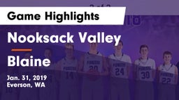 Nooksack Valley  vs Blaine  Game Highlights - Jan. 31, 2019