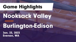 Nooksack Valley  vs Burlington-Edison  Game Highlights - Jan. 23, 2023