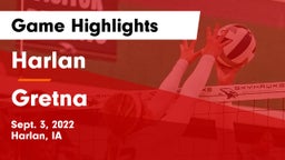 Harlan  vs Gretna  Game Highlights - Sept. 3, 2022