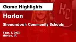 Harlan  vs Shenandoah Community Schools Game Highlights - Sept. 5, 2023
