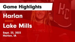 Harlan  vs Lake Mills  Game Highlights - Sept. 23, 2023