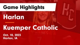 Harlan  vs Kuemper Catholic  Game Highlights - Oct. 10, 2023