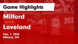 Milford  vs Loveland  Game Highlights - Feb. 7, 2020