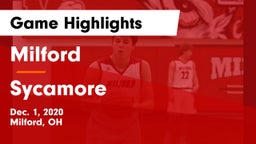 Milford  vs Sycamore  Game Highlights - Dec. 1, 2020