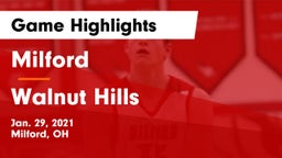 Milford  vs Walnut Hills  Game Highlights - Jan. 29, 2021