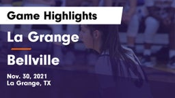 La Grange  vs Bellville Game Highlights - Nov. 30, 2021
