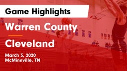 Warren County  vs Cleveland  Game Highlights - March 3, 2020
