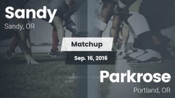 Matchup: Sandy  vs. Parkrose  2016