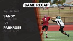 Recap: Sandy  vs. Parkrose  2016