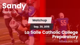 Matchup: Sandy  vs. La Salle Catholic College Preparatory 2016