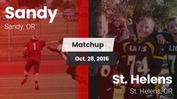 Matchup: Sandy  vs. St. Helens  2016