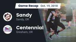 Recap: Sandy  vs. Centennial  2018