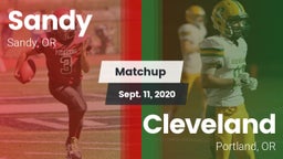 Matchup: Sandy  vs. Cleveland  2020
