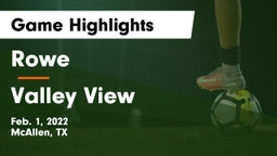 Rowe  vs Valley View  Game Highlights - Feb. 1, 2022