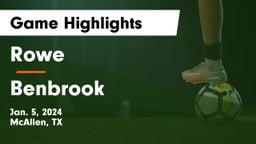 Rowe  vs Benbrook  Game Highlights - Jan. 5, 2024