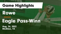 Rowe  vs Eagle Pass-Winn Game Highlights - Aug. 26, 2022