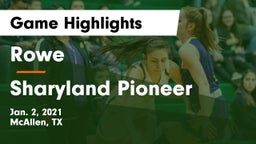 Rowe  vs Sharyland Pioneer Game Highlights - Jan. 2, 2021