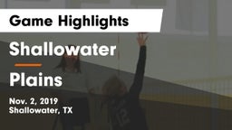 Shallowater  vs Plains  Game Highlights - Nov. 2, 2019