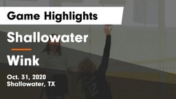 Shallowater  vs Wink  Game Highlights - Oct. 31, 2020