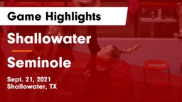 Shallowater  vs Seminole  Game Highlights - Sept. 21, 2021