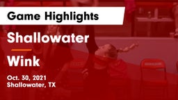 Shallowater  vs Wink  Game Highlights - Oct. 30, 2021