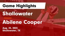 Shallowater  vs Abilene Cooper Game Highlights - Aug. 25, 2023