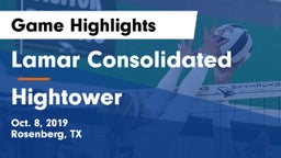 Lamar Consolidated  vs Hightower  Game Highlights - Oct. 8, 2019