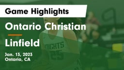 Ontario Christian  vs Linfield Game Highlights - Jan. 13, 2023