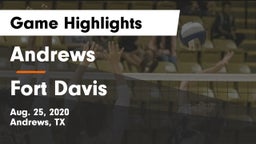 Andrews  vs Fort Davis  Game Highlights - Aug. 25, 2020