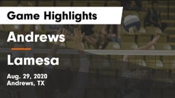 Andrews  vs Lamesa  Game Highlights - Aug. 29, 2020