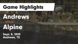 Andrews  vs Alpine  Game Highlights - Sept. 8, 2020