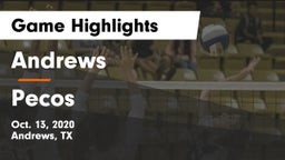 Andrews  vs Pecos  Game Highlights - Oct. 13, 2020
