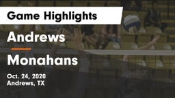 Andrews  vs Monahans  Game Highlights - Oct. 24, 2020