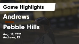Andrews  vs Pebble Hills  Game Highlights - Aug. 18, 2023
