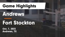 Andrews  vs Fort Stockton  Game Highlights - Oct. 7, 2023