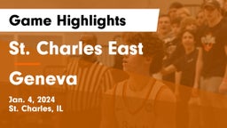 St. Charles East  vs Geneva  Game Highlights - Jan. 4, 2024
