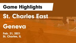 St. Charles East  vs Geneva  Game Highlights - Feb. 21, 2021